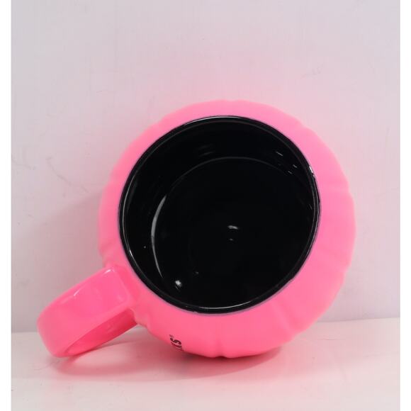 Starbucks Fall 2023 Neon Hot Pink Pumpkin Halloween Ceramic Mug 12oz Coffee Cup - Picture 10 of 14